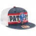 Men's New England Patriots New Era Royal/Natural Vintage Stripe Throwback Redux 9FIFTY Adjustable Hat 2930761